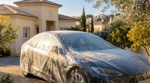 como proteger seu veículo contra granizo, geada e danos UV – estação após estação