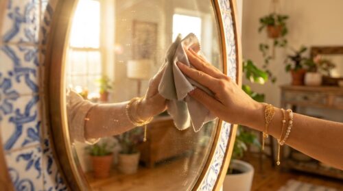 Espelhos sujos? O truque de 1 minuto da minha mãe: brilho sem esfregar